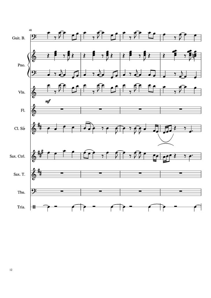 Page 12 of the piano sheet music PDF – Stand By Me Piano & Violin by Ben E King
