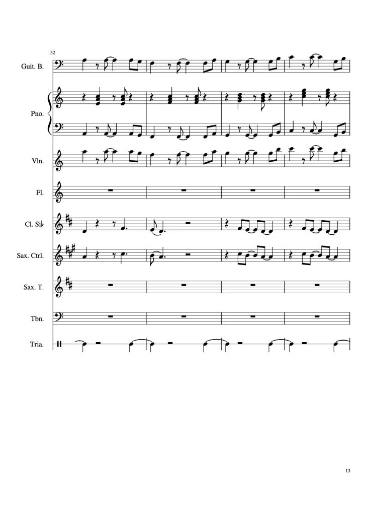 Page 13 of the piano sheet music PDF – Stand By Me Piano & Violin by Ben E King