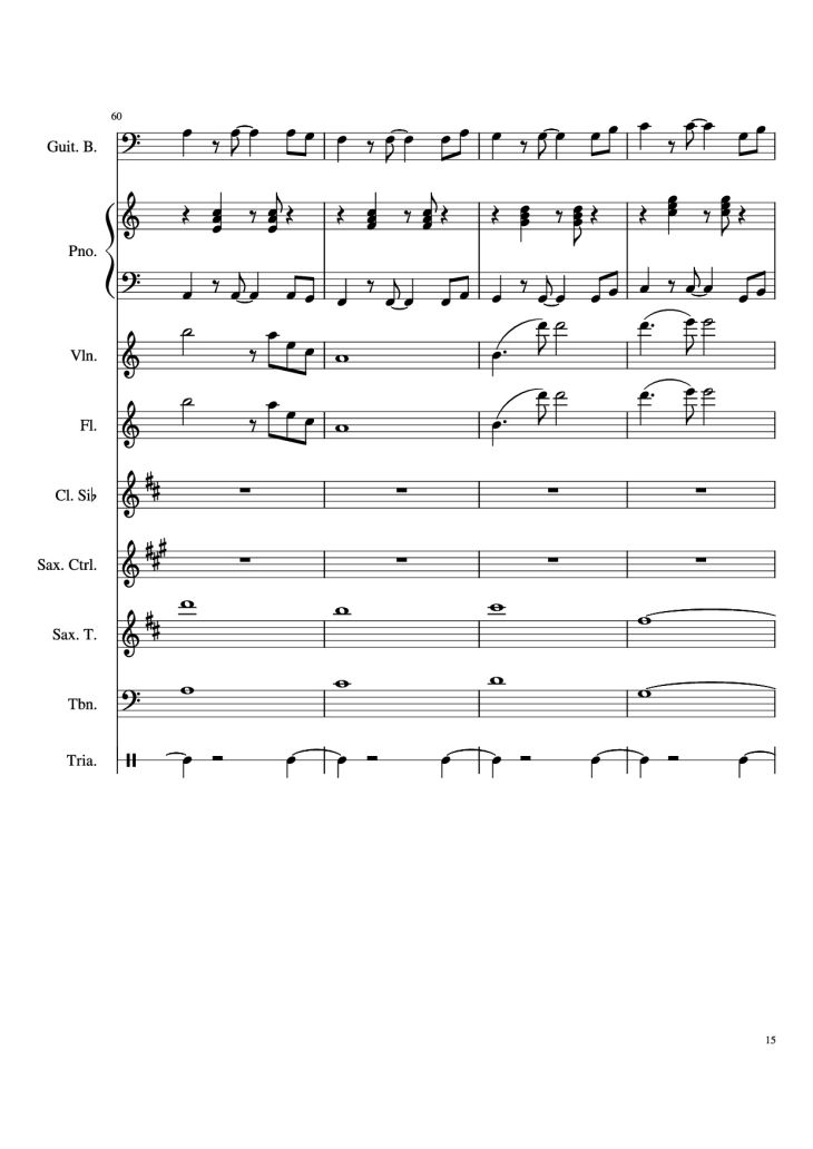Page 15 of the piano sheet music PDF – Stand By Me Piano & Violin by Ben E King