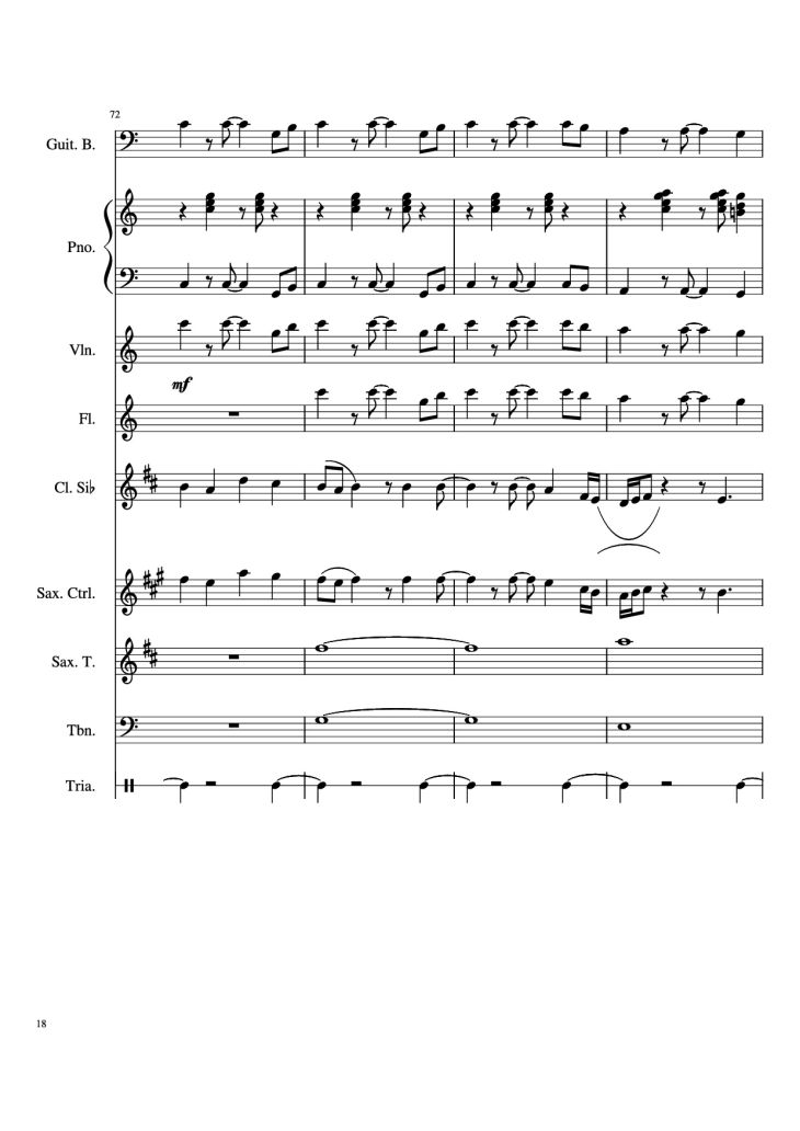 Page 18 of the piano sheet music PDF – Stand By Me Piano & Violin by Ben E King