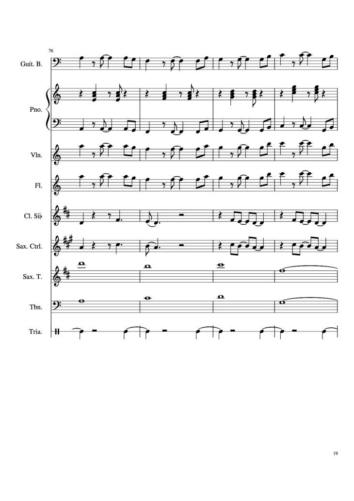 Page 19 of the piano sheet music PDF – Stand By Me Piano & Violin by Ben E King