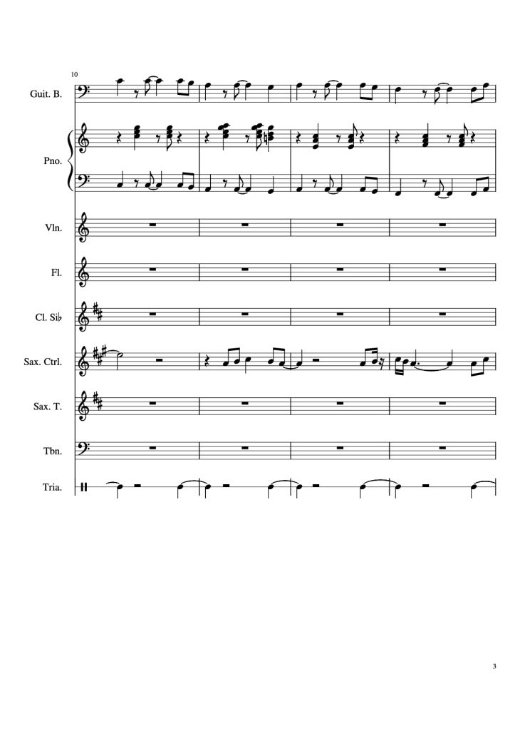 Page 3 of the piano sheet music PDF – Stand By Me Piano & Violin by Ben E King