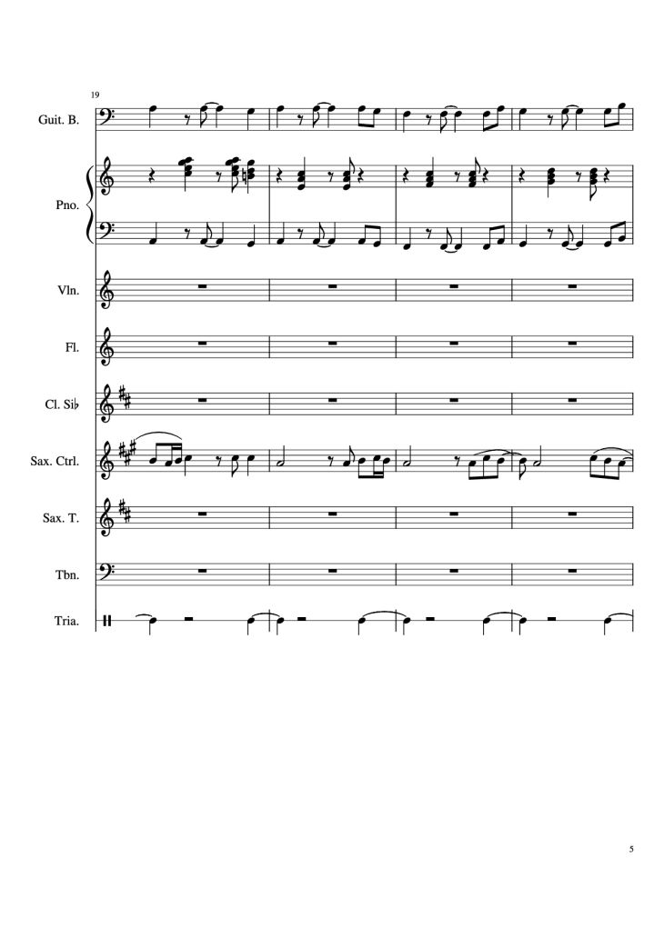 Page 5 of the piano sheet music PDF – Stand By Me Piano & Violin by Ben E King