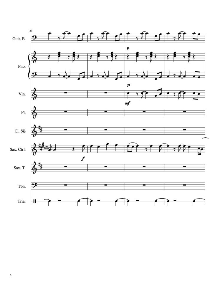 Page 6 of the piano sheet music PDF – Stand By Me Piano & Violin by Ben E King
