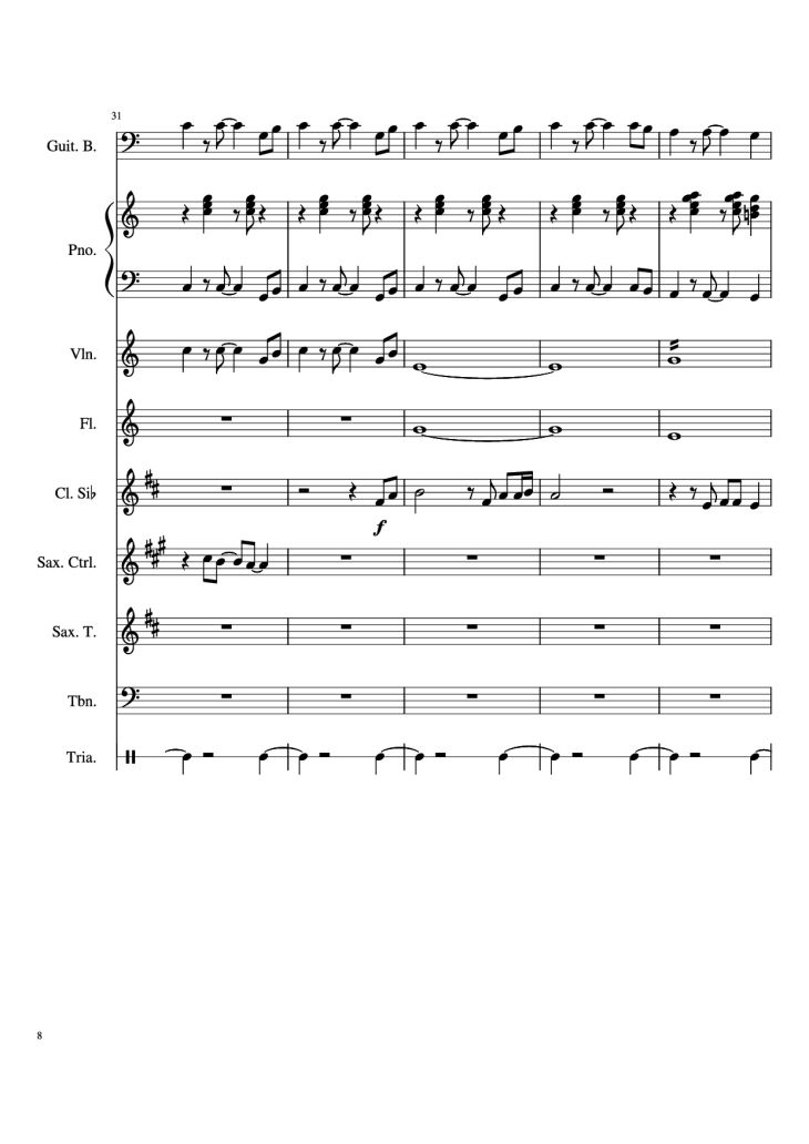 Page 8 of the piano sheet music PDF – Stand By Me Piano & Violin by Ben E King