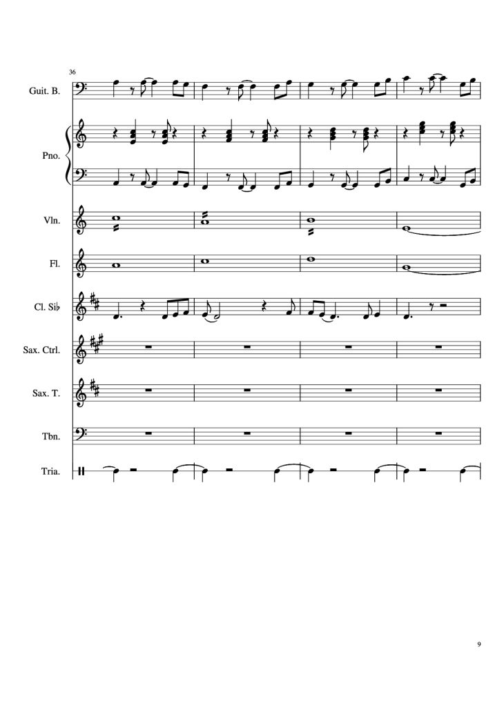 Page 9 of the piano sheet music PDF – Stand By Me Piano & Violin by Ben E King