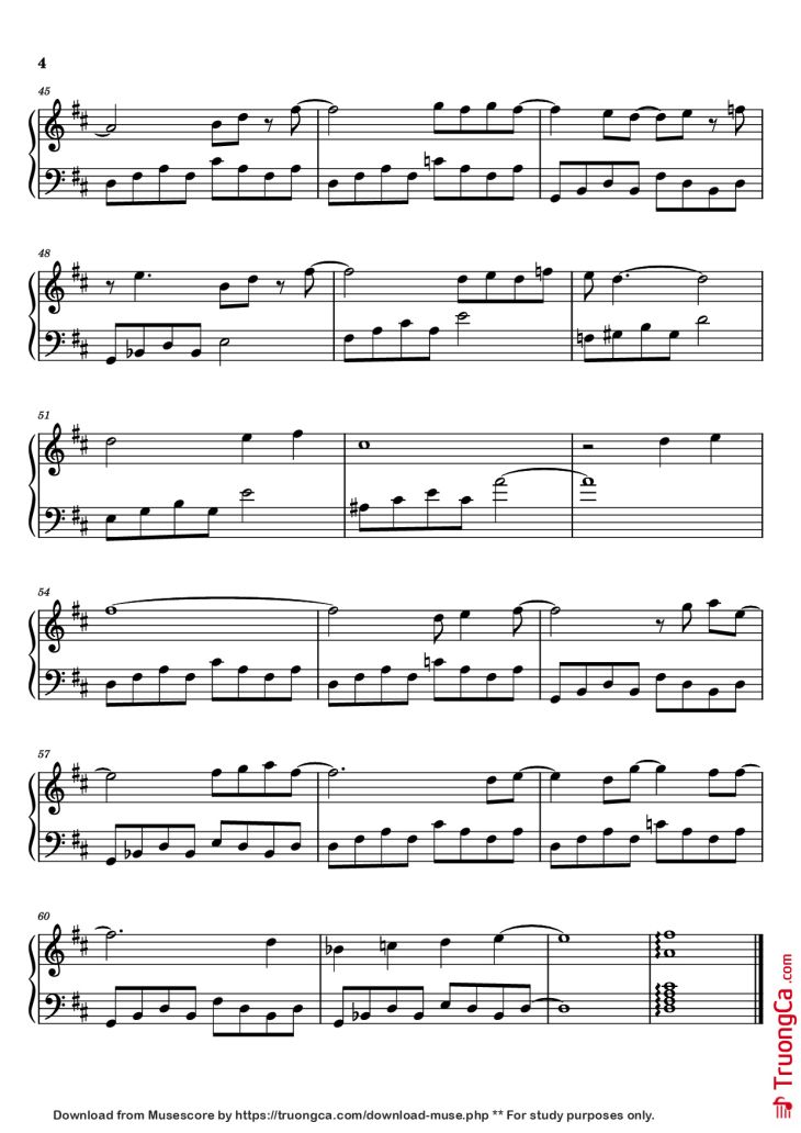 Page 4 of the piano sheet music PDF Piano – SEASONS Piano by Wave to earth