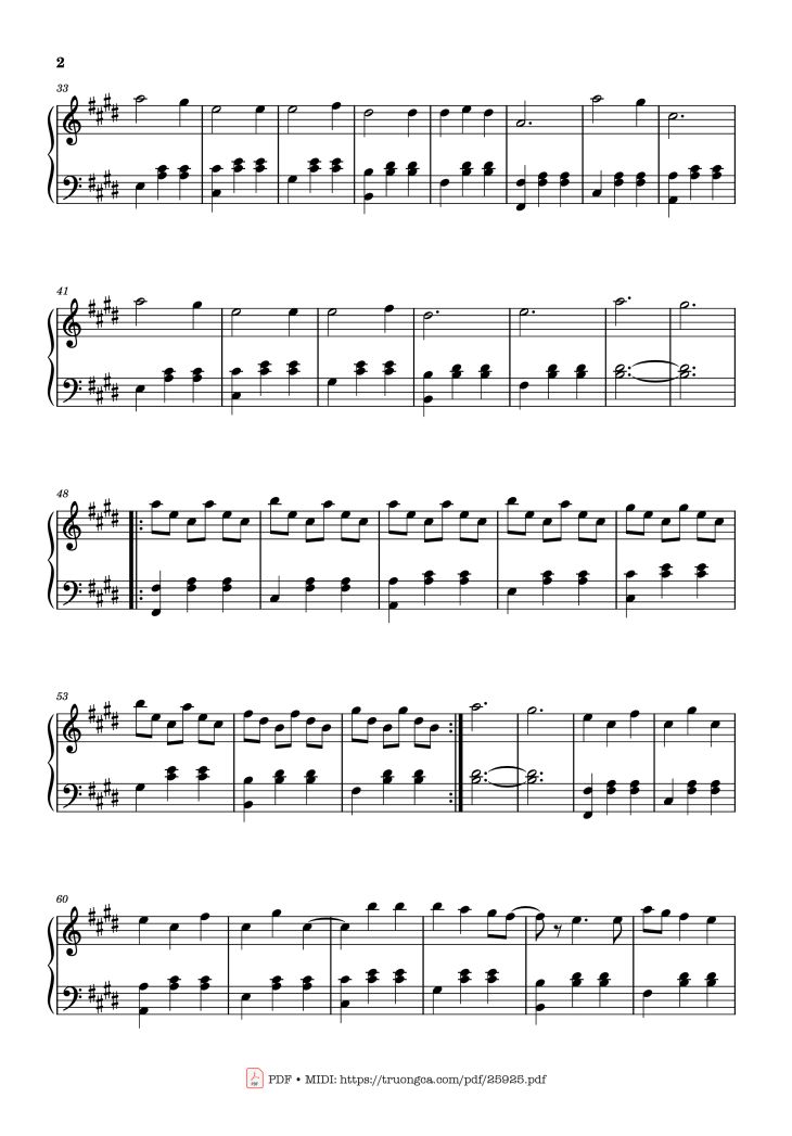 Page 2 of the piano sheet music PDF Piano – Idea 15 Piano by Gibran Alcocer
