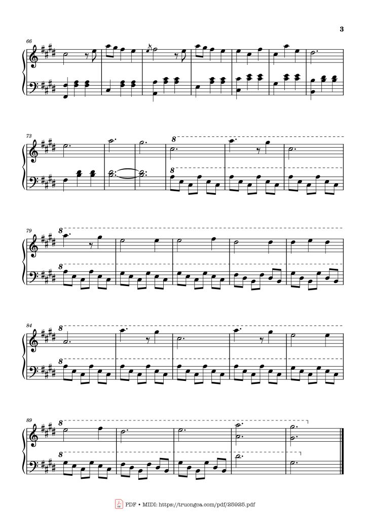 Page 3 of the piano sheet music PDF Piano – Idea 15 Piano by Gibran Alcocer