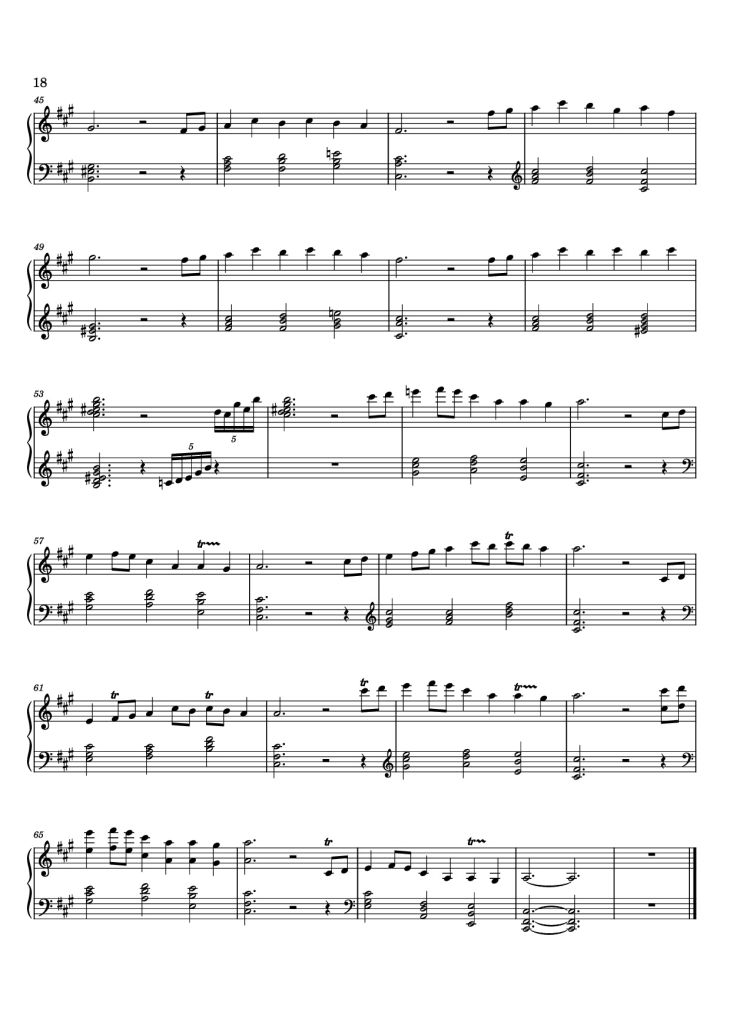 Page 18 of the piano sheet music PDF – 12 Valses mélancoliques III - Dance of the Cranes - No. 1 in C Minor by Stephan Beneking