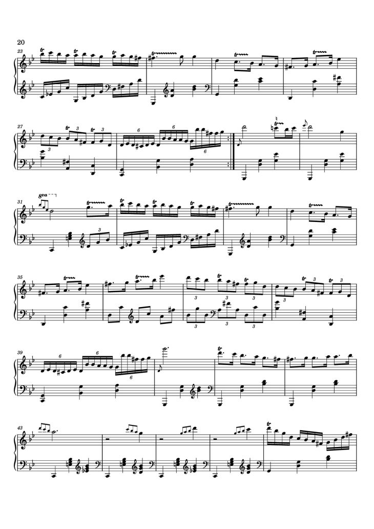 Page 20 of the piano sheet music PDF – 12 Valses mélancoliques III - Dance of the Cranes - No. 1 in C Minor by Stephan Beneking