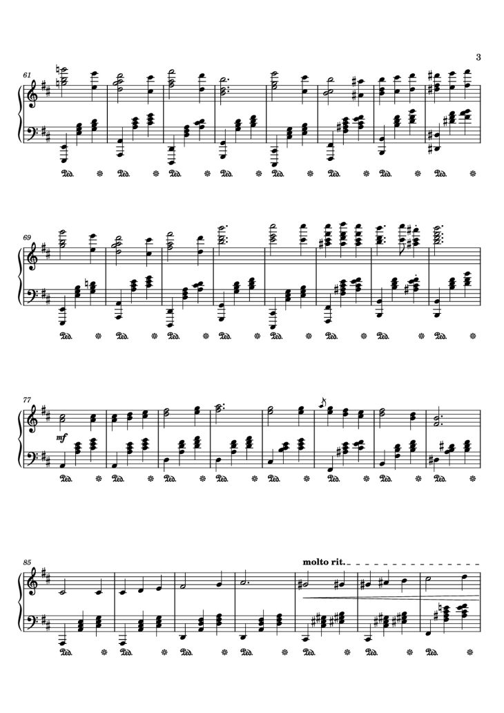Page 3 of the piano sheet music PDF Piano – Enemies to Lovers Piano by Joshua Kyan. Aalampour