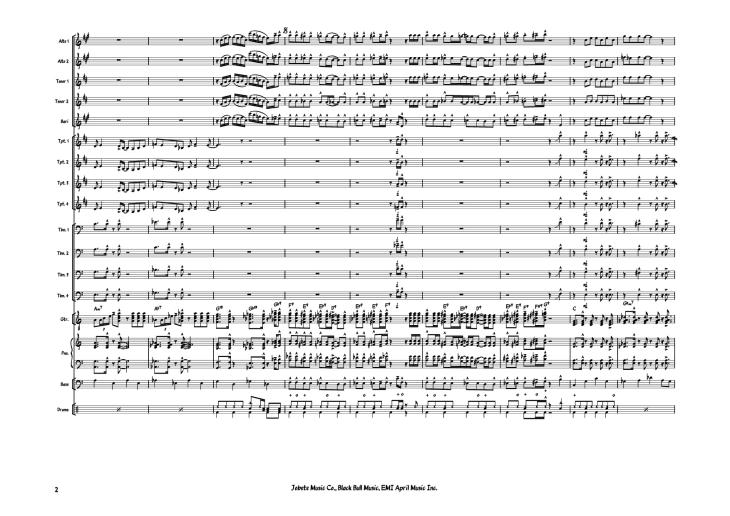 Page 2 of the piano sheet music PDF Piano – Sir Duke Piano by Stevie Wonder