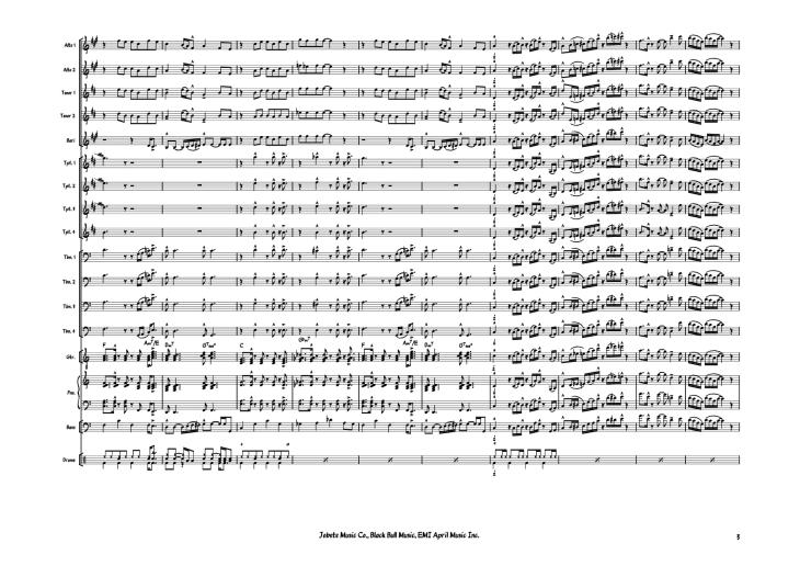 Page 3 of the piano sheet music PDF Piano – Sir Duke Piano by Stevie Wonder