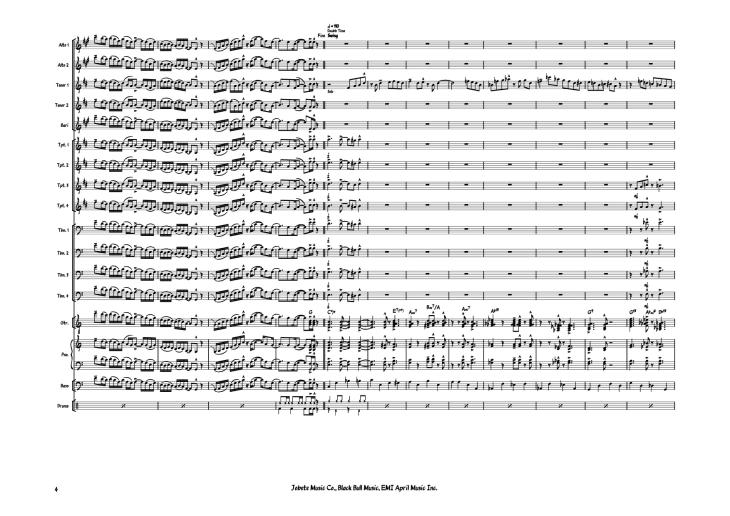 Page 4 of the piano sheet music PDF Piano – Sir Duke Piano by Stevie Wonder