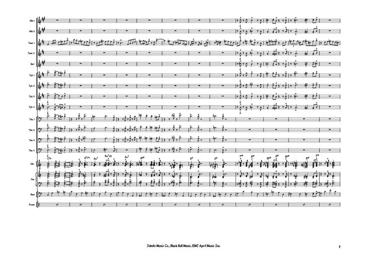 Page 5 of the piano sheet music PDF Piano – Sir Duke Piano by Stevie Wonder