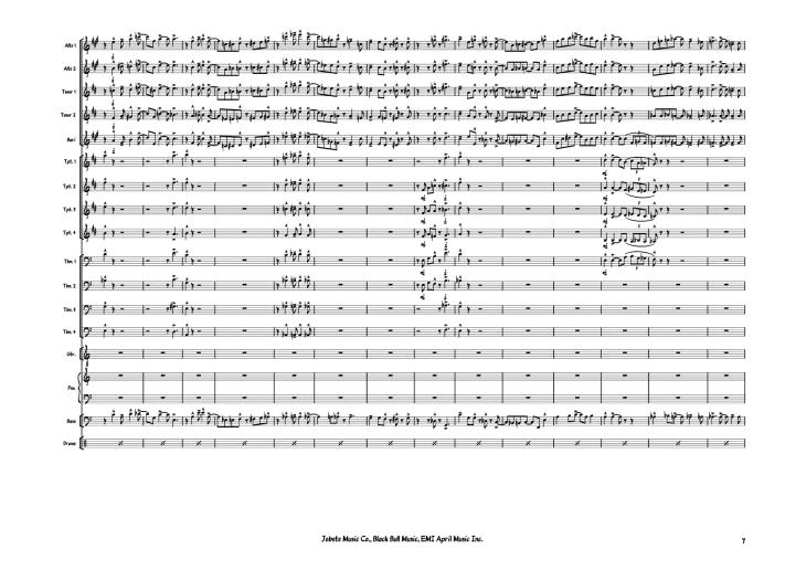 Page 7 of the piano sheet music PDF Piano – Sir Duke Piano by Stevie Wonder