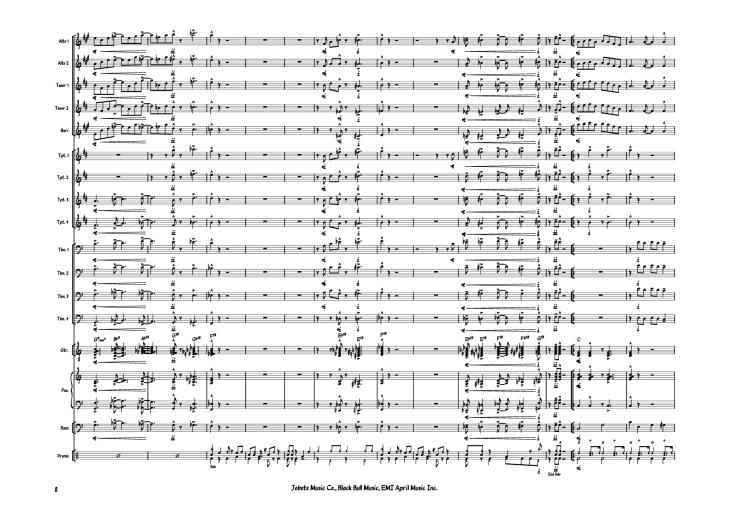 Page 8 of the piano sheet music PDF Piano – Sir Duke Piano by Stevie Wonder