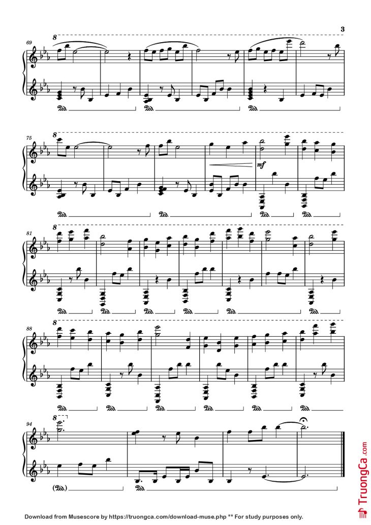 Page 3 of the piano sheet music PDF Piano – Apathy - Umineko Piano by Arr: Daniel Duro Soto