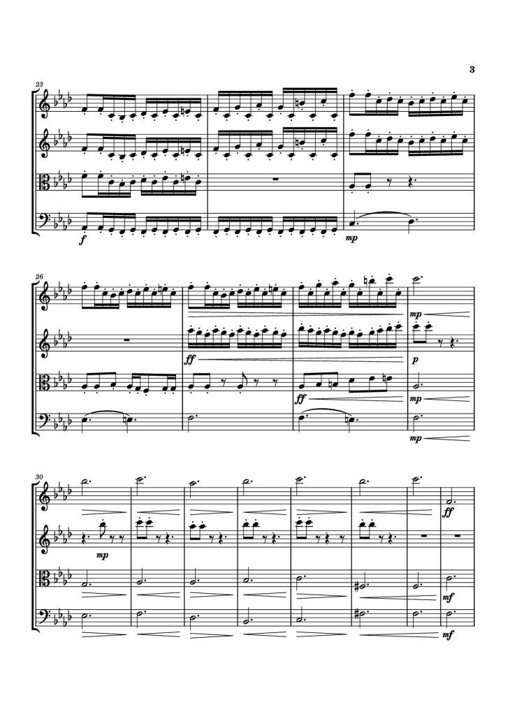 Page 3 of the piano sheet music PDF – The Twin Moon Knight Violin by Composer: Tai Tomisawa