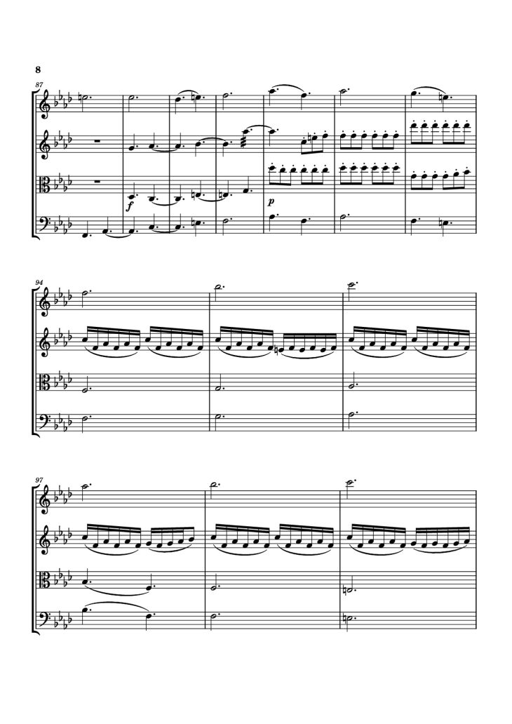 Page 8 of the piano sheet music PDF – The Twin Moon Knight Violin by Composer: Tai Tomisawa