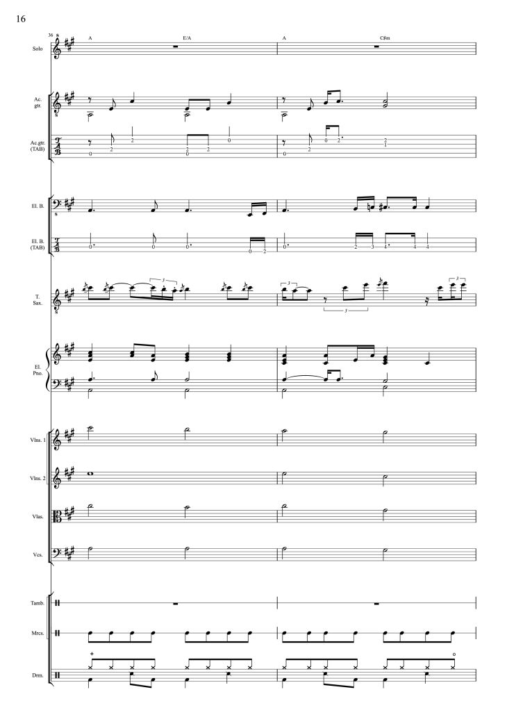 Page 16 of the piano sheet music PDF – I Will Always Love You (Choral orchestral) by D. Parton