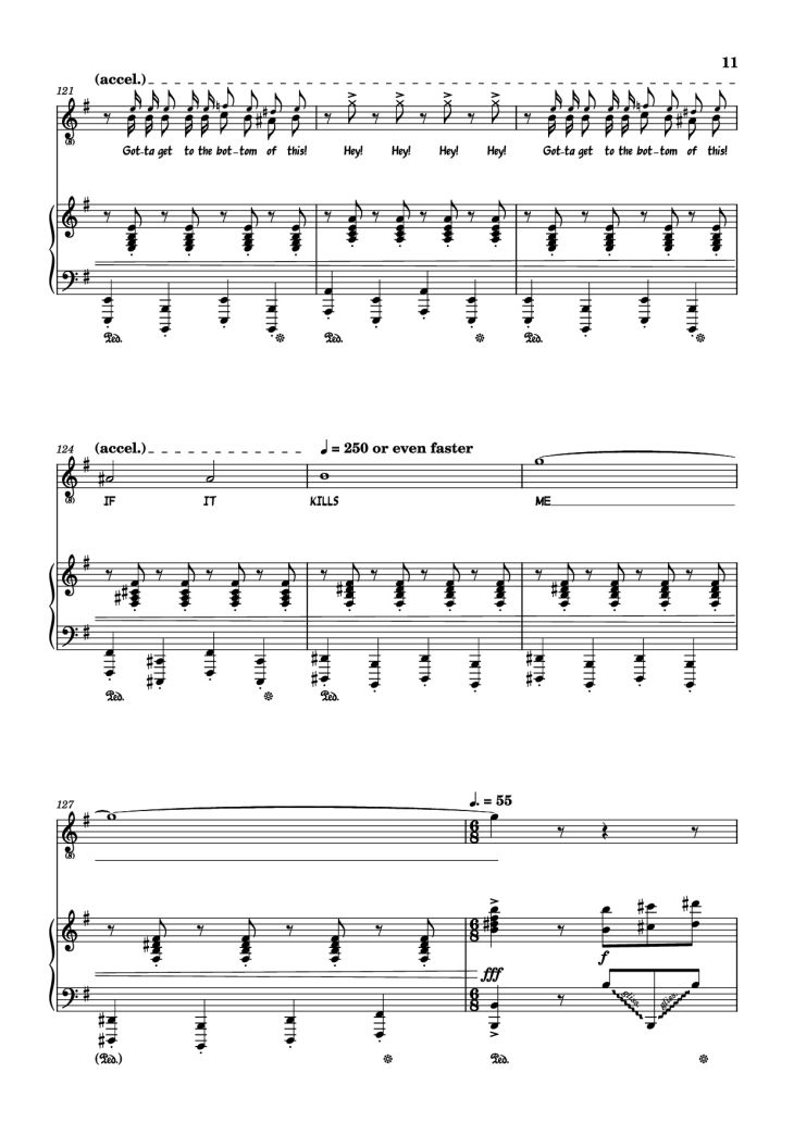 Page 11 of the piano sheet music PDF – Hand Me My Shovel, I