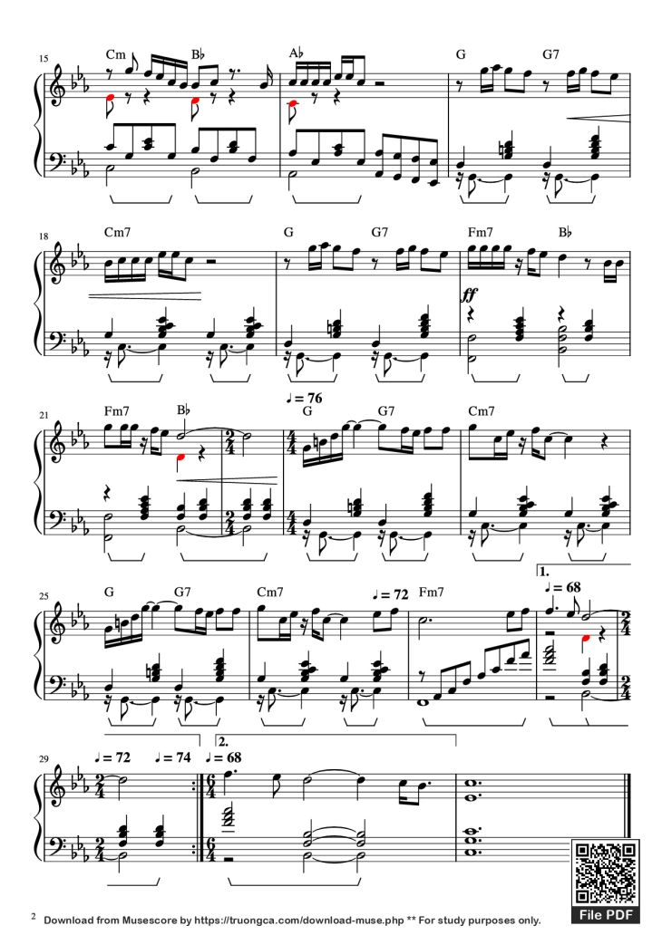 Page 2 of the piano sheet music PDF Piano – Breakfast in America Piano by Supertramp