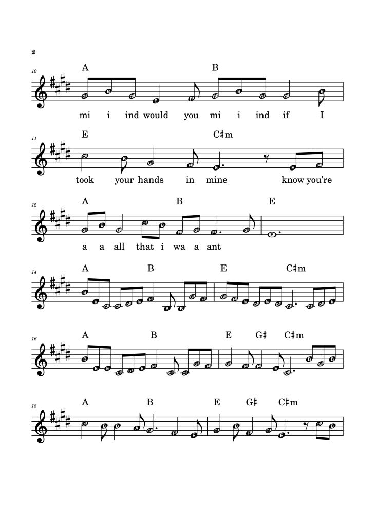 Page 2 of the piano sheet music PDF Piano – Blue - Yung Kai by Athul C Arun