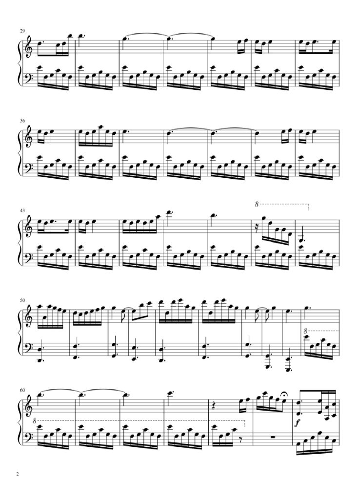 Page 2 of the piano sheet music PDF Piano – My Truth Piano by Masaru Yokoyama Arr. Seongbin Hong