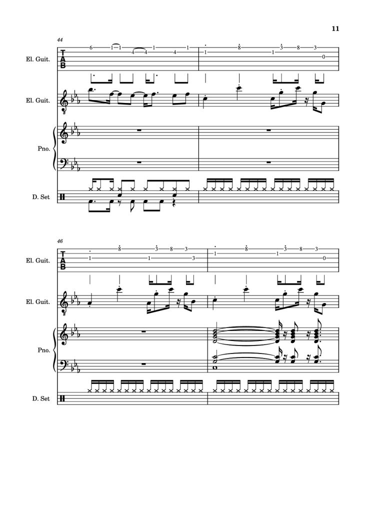 Page 11 of the piano sheet music PDF – Dark Necessities Piano by ManoGhostBoy