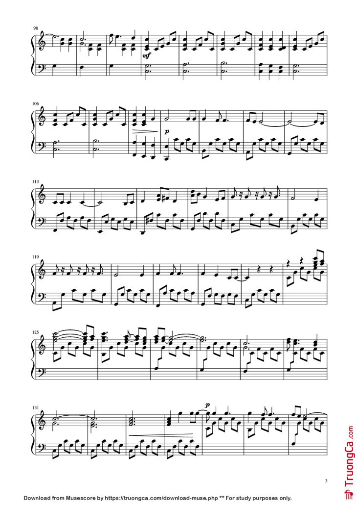 Page 3 of the piano sheet music PDF Piano – Rousseau: Billy Joel - Piano Man - Piano solo by Undefined