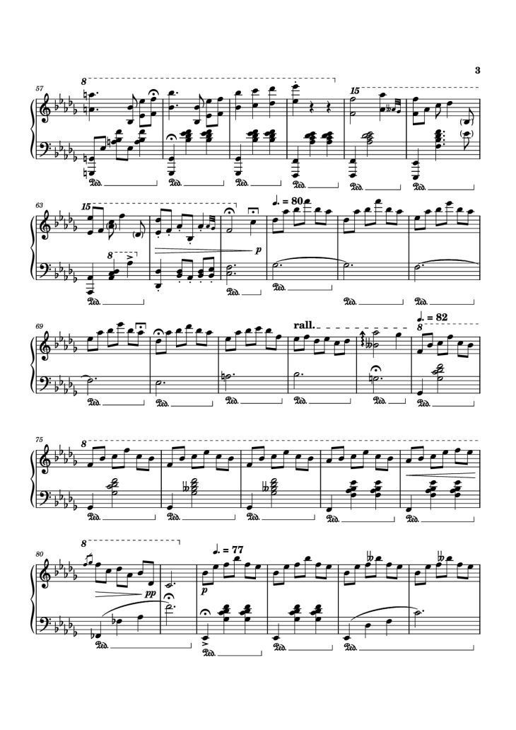 Page 3 of the piano sheet music PDF Piano – diminished chords are cooler than i thought :O Piano by Arranged by Dara S