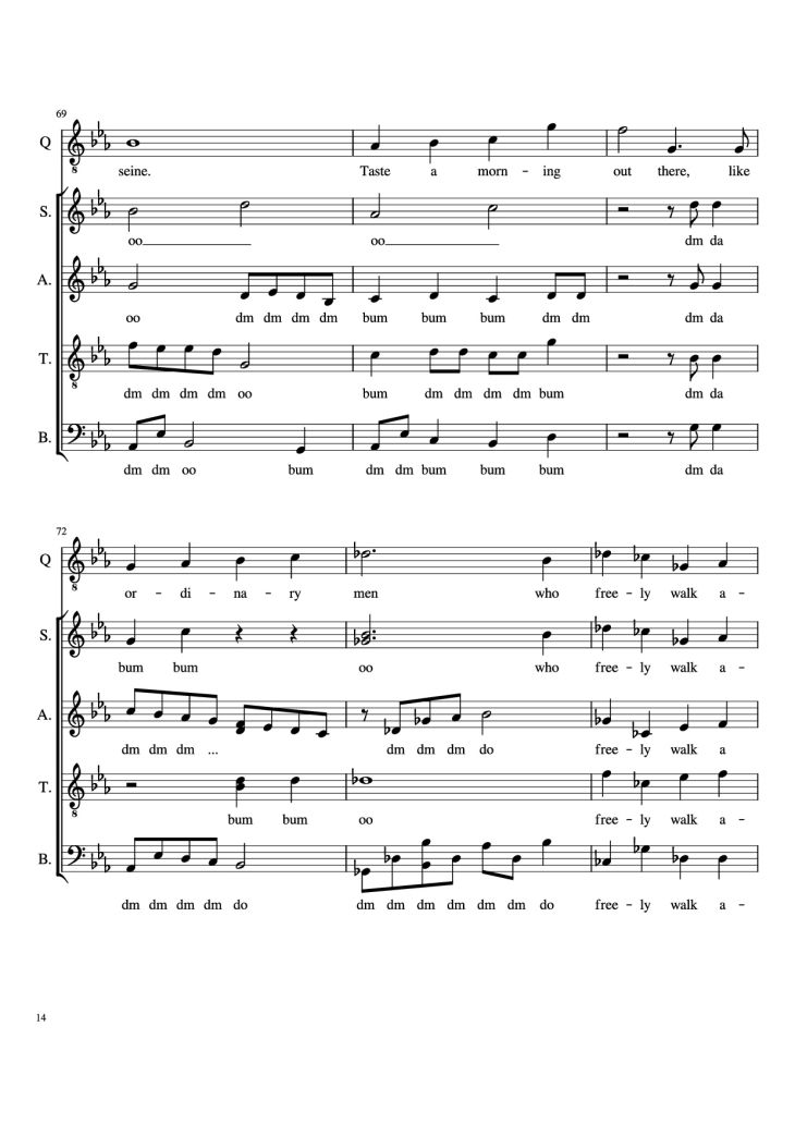 Page 14 of the piano sheet music PDF Piano – Animazement Piano by Arr. Ben Jaeger