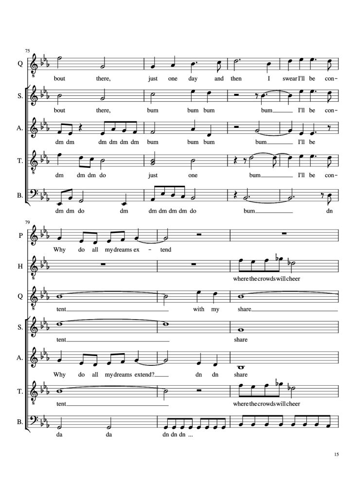 Page 15 of the piano sheet music PDF Piano – Animazement Piano by Arr. Ben Jaeger