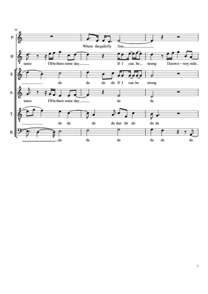 Page 7 of the piano sheet music PDF Piano – Animazement Piano by Arr. Ben Jaeger