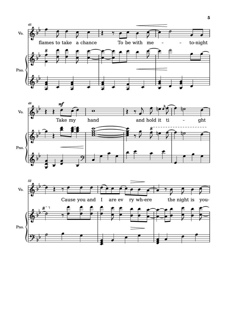 Page 5 of the piano sheet music PDF Piano – Down By The River Piano by Borislav Slavov