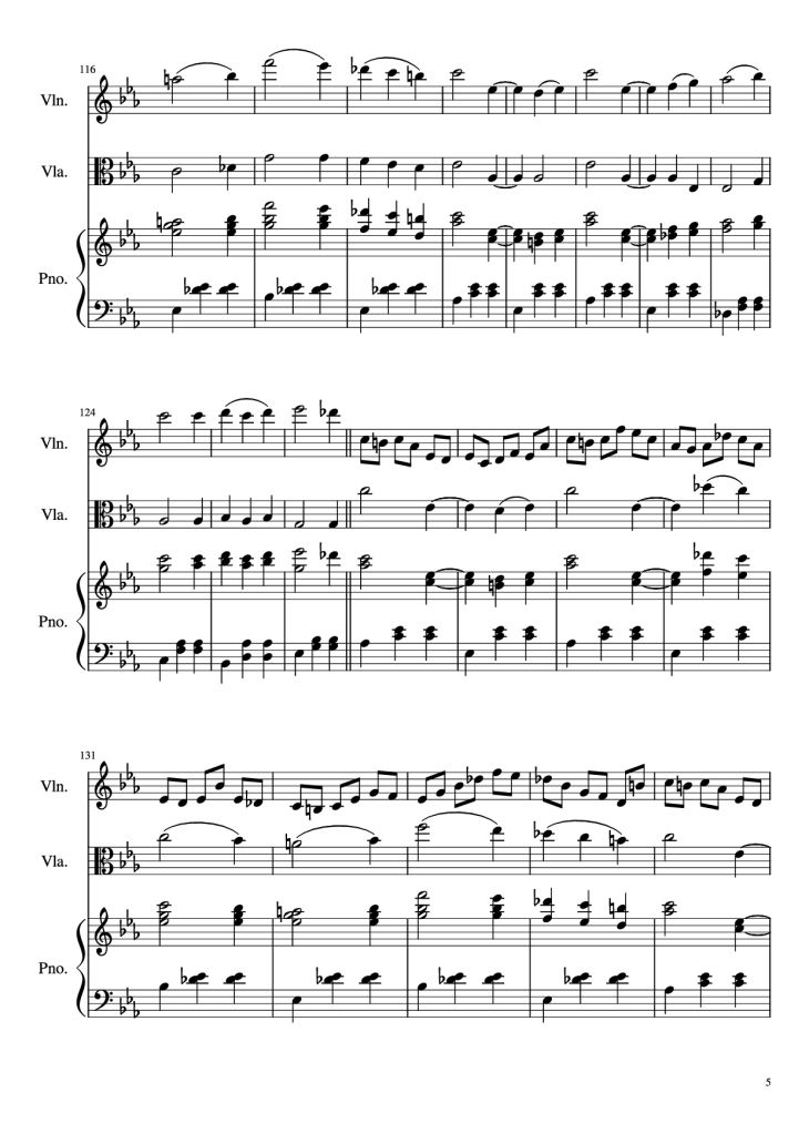 Page 5 of the piano sheet music PDF Piano – WALTZ NO. 2 Piano by Dimitri Shostakovich