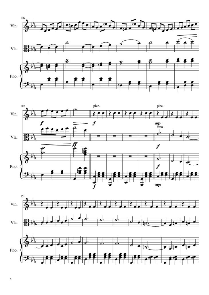 Page 6 of the piano sheet music PDF Piano – WALTZ NO. 2 Piano by Dimitri Shostakovich