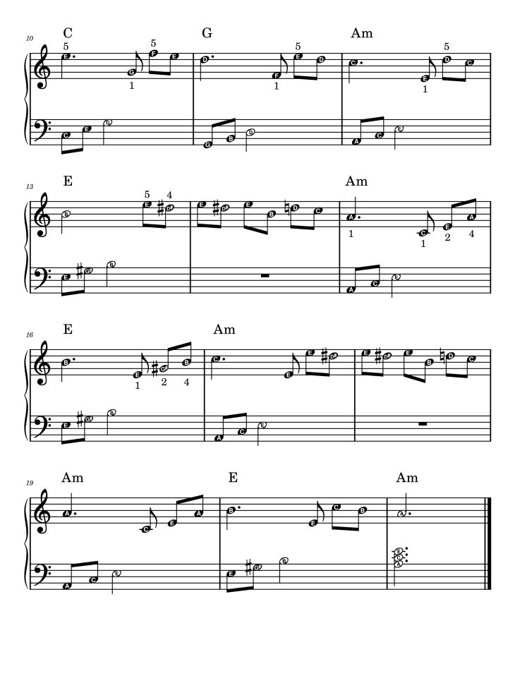 Page 2 of the piano sheet music PDF Piano – Fur Elise Piano Easy For Kid (With note name) by Arranged by Guy G. Faux