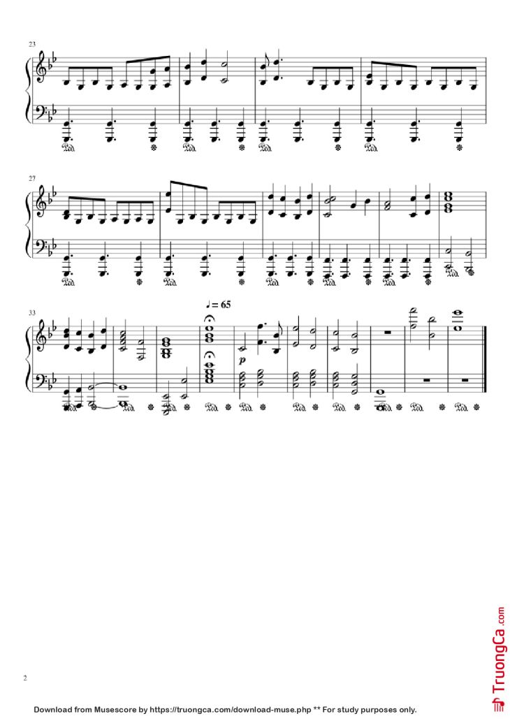Page 2 of the piano sheet music PDF Piano – Uncharted 4 Main Theme Piano by Undefined