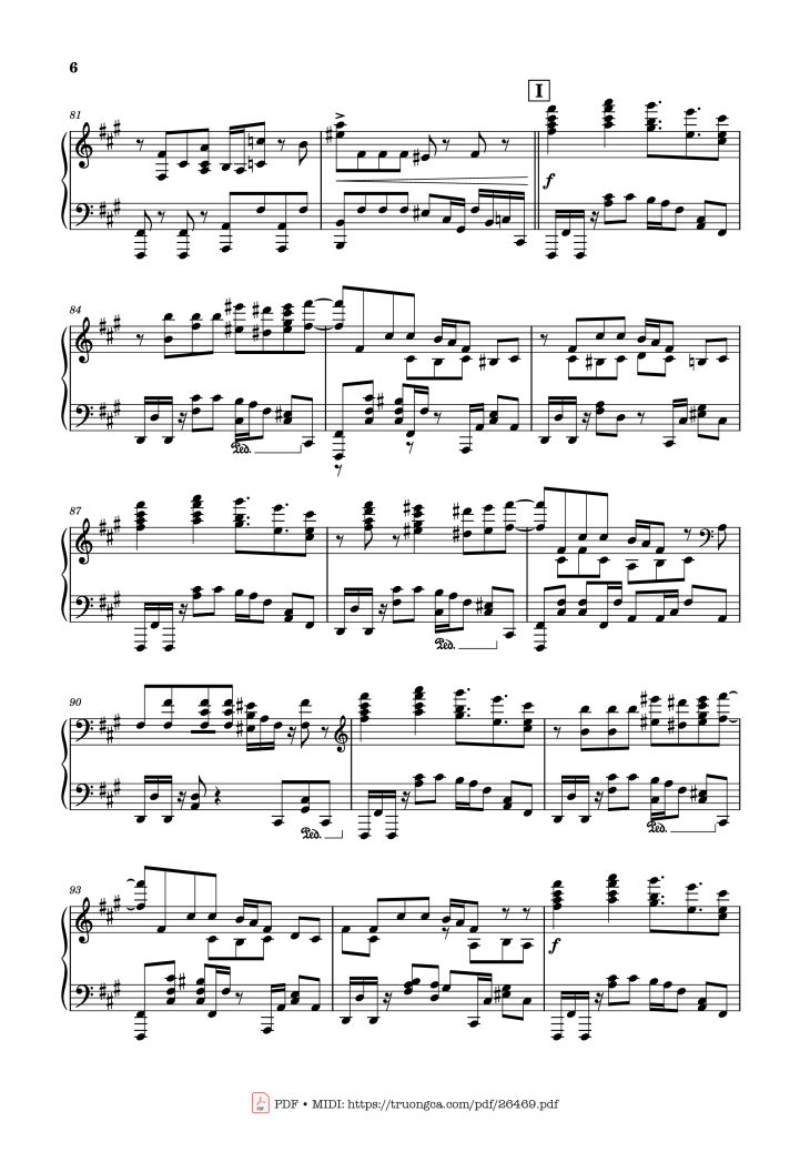 Page 6 of the piano sheet music PDF Piano – SPECIALZ Piano by Music by King Gnu