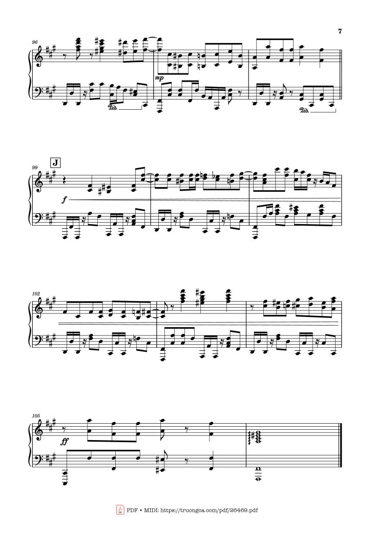 Page 7 of the piano sheet music PDF Piano – SPECIALZ Piano by Music by King Gnu
