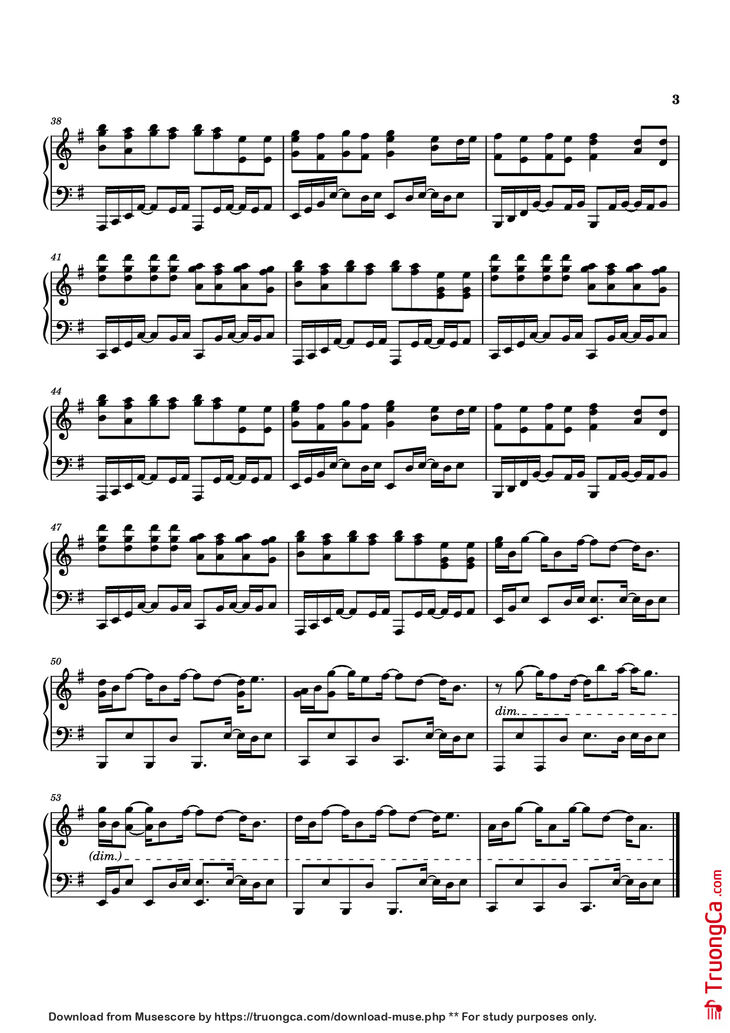 Page 3 of the piano sheet music PDF Piano – ENHYPEN - 