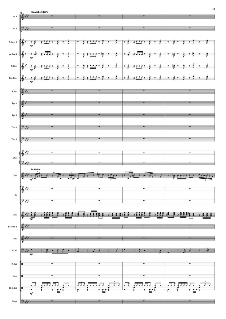 Page 13 of the piano sheet music PDF – Se mettre sur son trente-et-un! Piano by HOYO-MiX