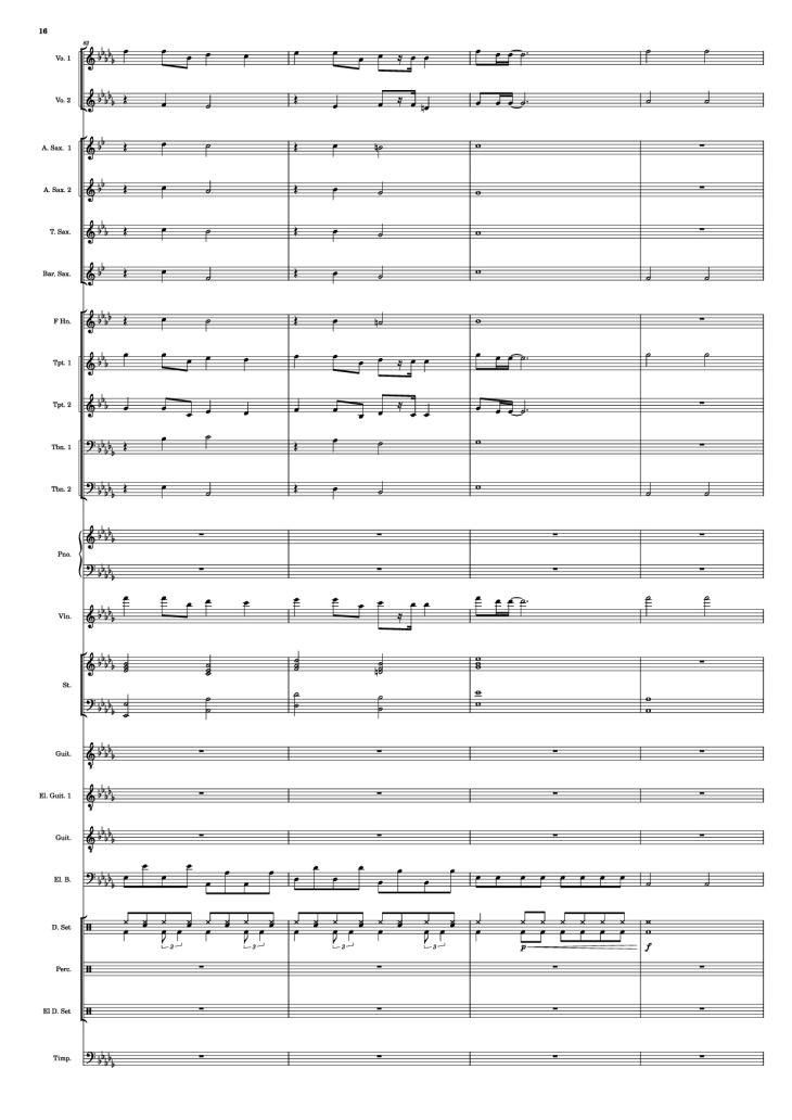 Page 16 of the piano sheet music PDF – Se mettre sur son trente-et-un! Piano by HOYO-MiX
