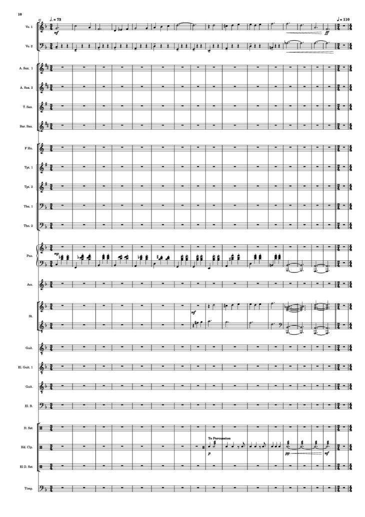 Page 10 of the piano sheet music PDF – Se mettre sur son trente-et-un! Piano by HOYO-MiX