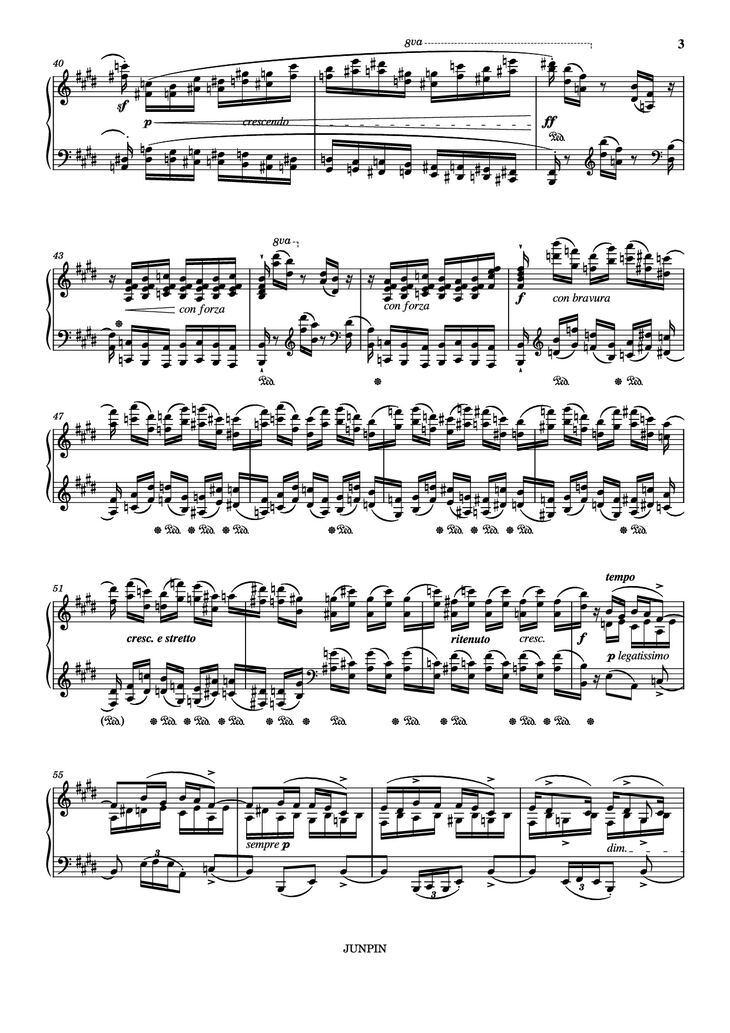 Page 3 of the piano sheet music PDF – Etude Op.10 No.3 in E Major by Chopin