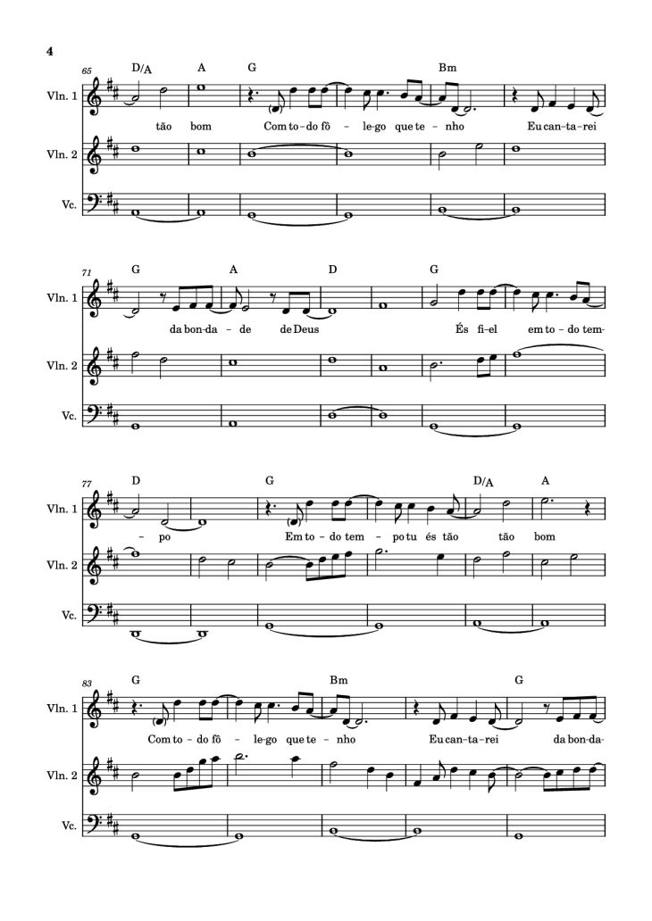 Page 4 of the piano sheet music PDF Piano – Bondade de Deus Piano by Isaías Saad