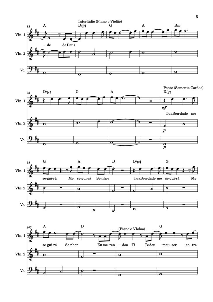 Page 5 of the piano sheet music PDF Piano – Bondade de Deus Piano by Isaías Saad